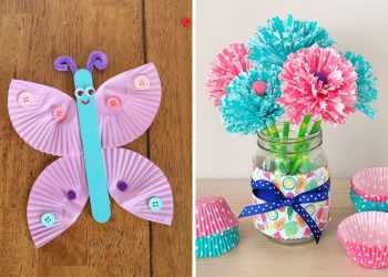 21 Adorable Cupcake Liner Crafts That Parents and Kids Will Love Making Together