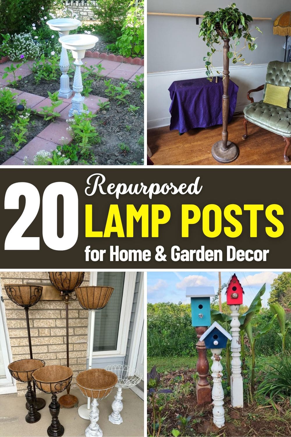20 Creative Ways to Repurpose Old Lamp Posts Into Stunning Decor