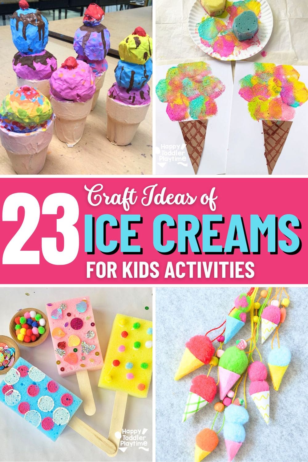 23 Sweet Ice Cream Craft Ideas That Kids Will Love to Scoop Up