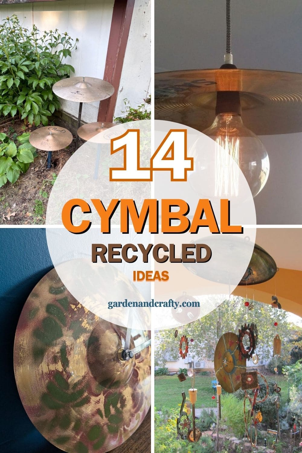 14 Brilliant Ways to Recycle Old Cymbals Into Striking Decor and Art