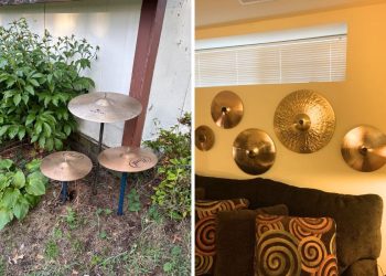 14 Brilliant Ways to Recycle Old Cymbals Into Striking Decor and Art
