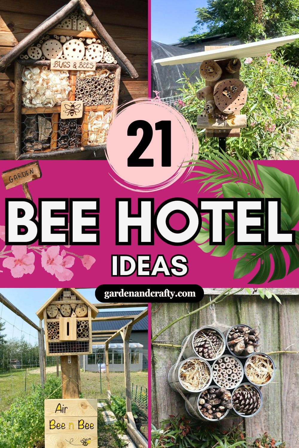 21 DIY Bee and Insect Hotel Ideas That’ll Turn Your Garden Into a Buzzing Paradise
