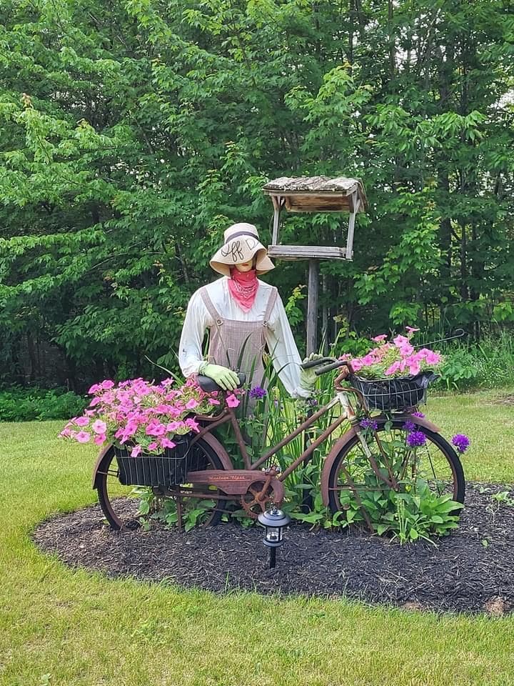 Garden Lady on a Bike