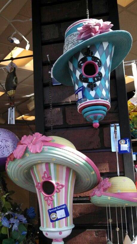 Garden Party Hat Birdhouses