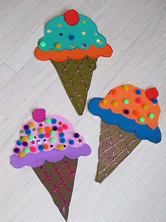 Giant Ice Cream Cone Craft