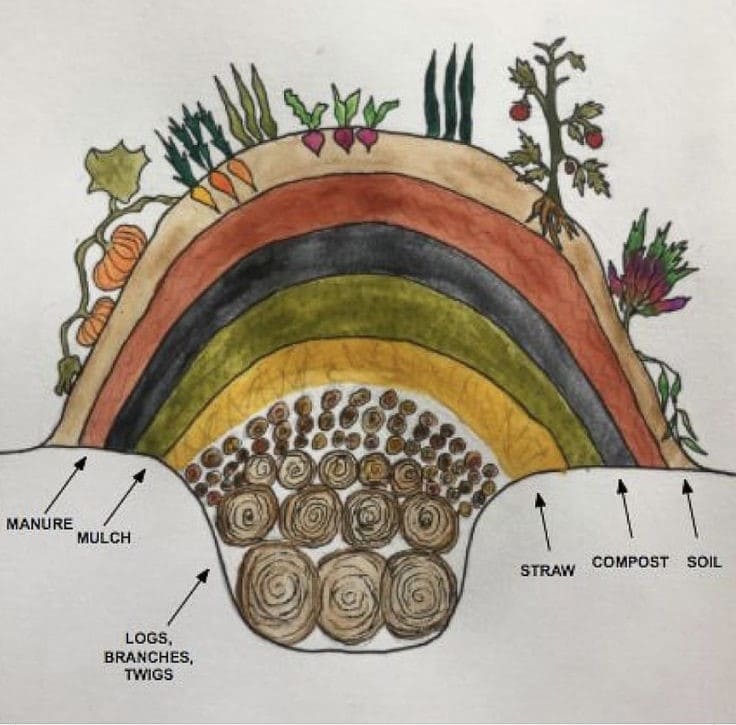 How to Build A Hugelkultur Gardening Bed That Feeds Itself And Thrives For Years