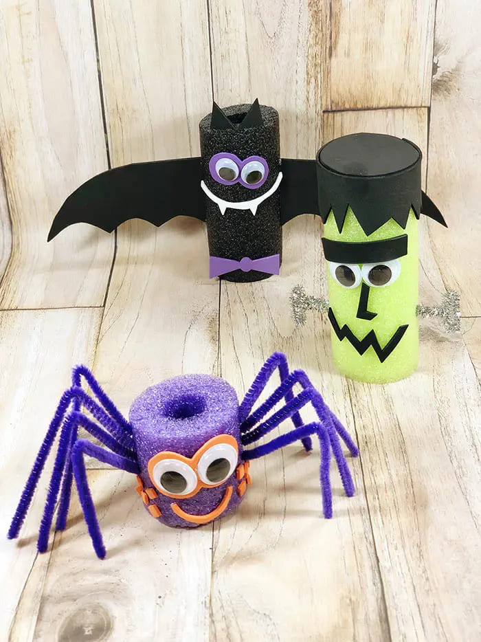 Halloween Pool Noodle Creatures