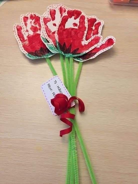 Handprint Flower Bouquet