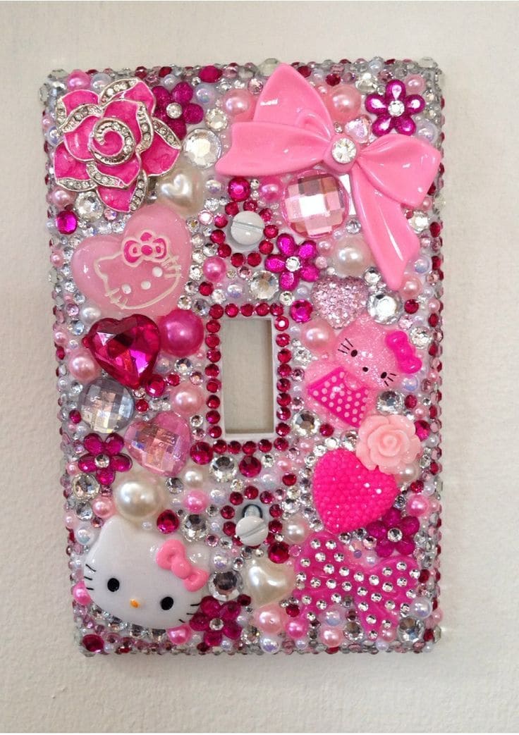 Hello Sparkle Kawaii Switchplate Cover