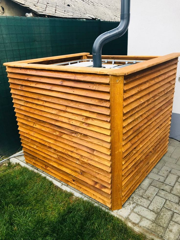 Hidden IBC Tank with Wooden Privacy Cladding