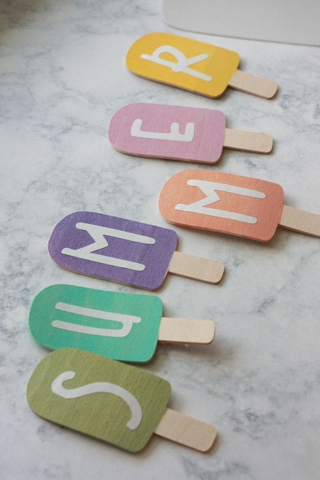 Ice Cream SUMMER Popsicle Craft