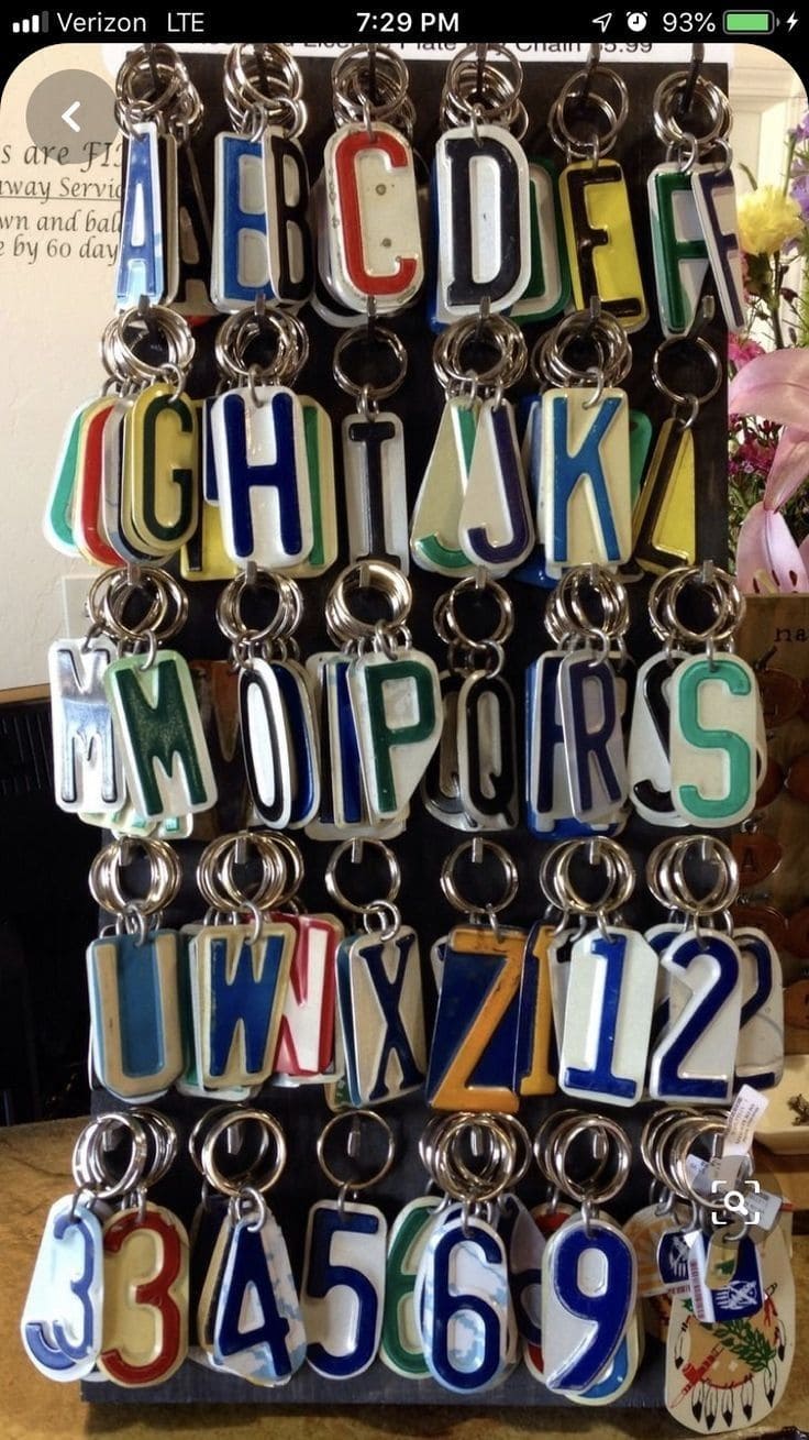 License Plate Keychains