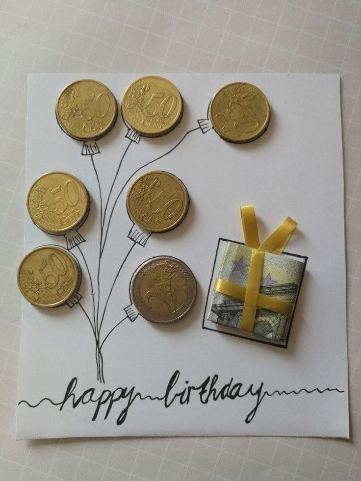 Little Balloon Money Magic Birthday Card