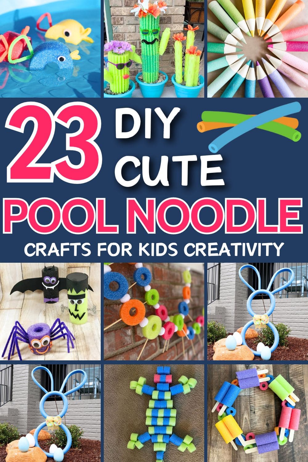 23 Colorful Pool Noodle Crafts That Spark Kids Creativity