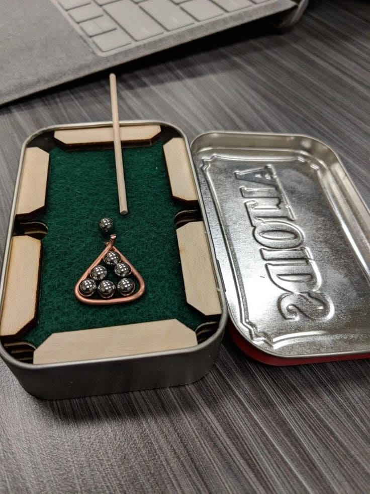 Mini Altoids Tin Pool Table