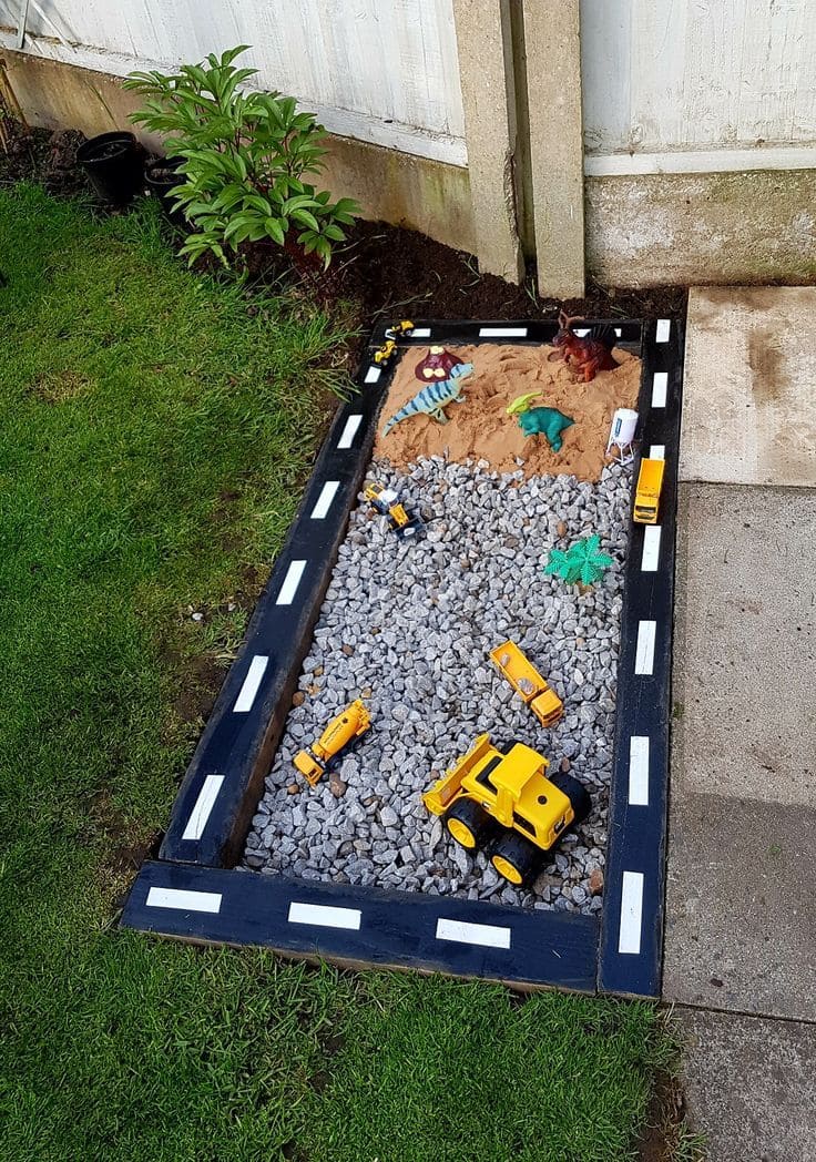 Mini Construction Site Play Pit