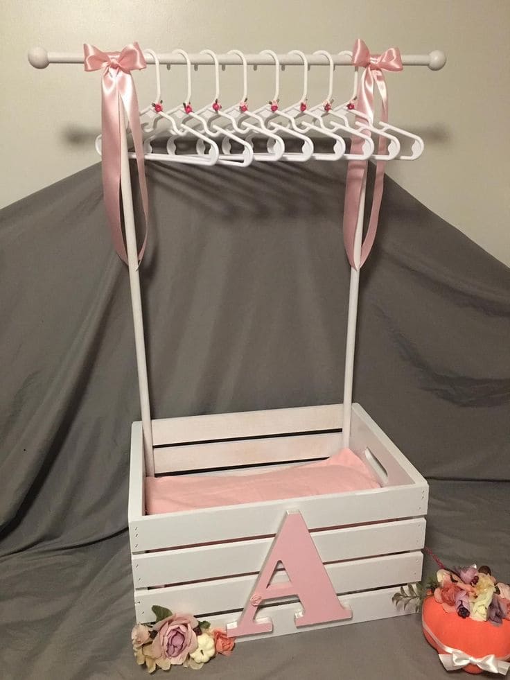 Mini Dress-Up Rack from a Crate