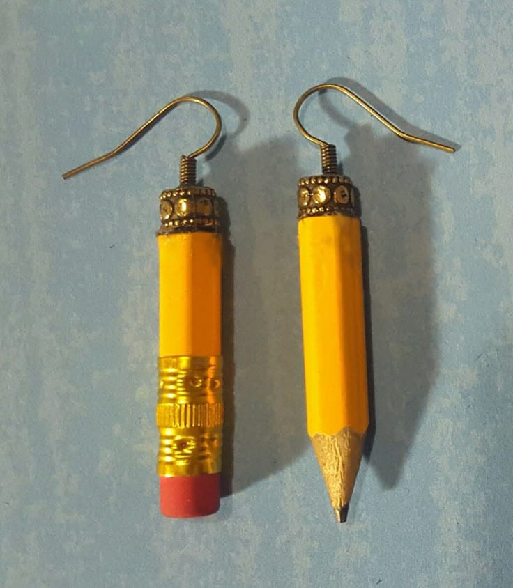 Mini Pencil Earrings