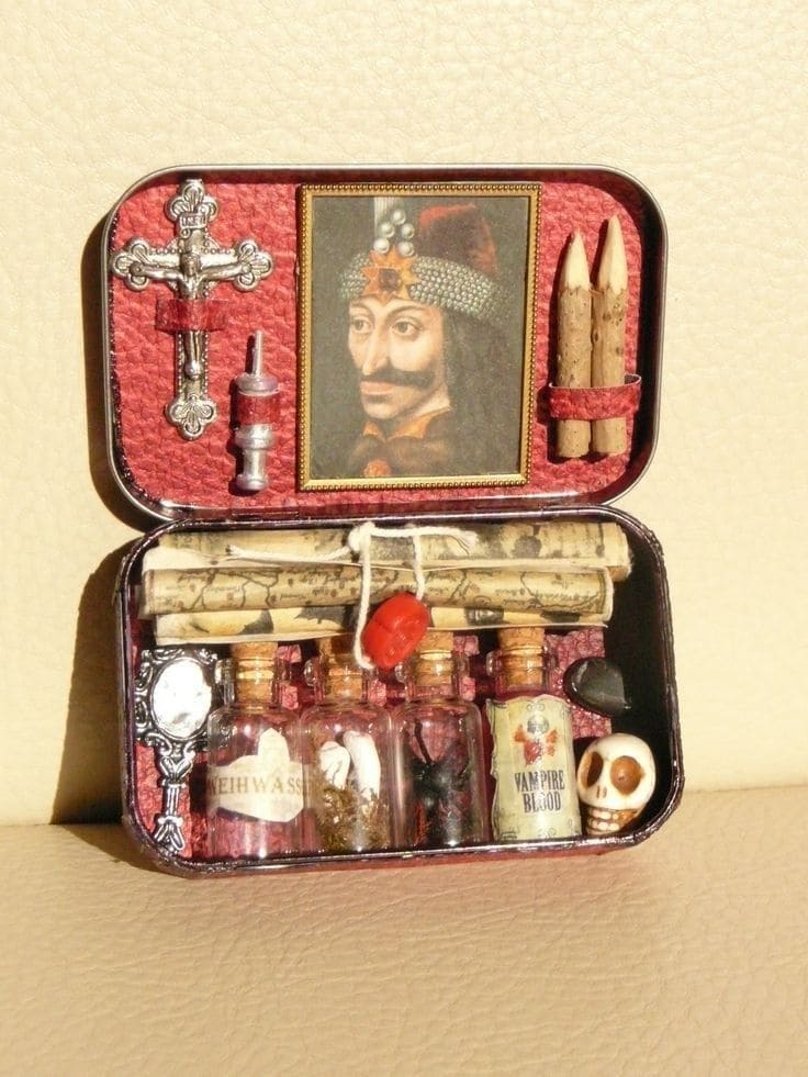 Mini Vampire Hunter Kit in an Altoids Tin