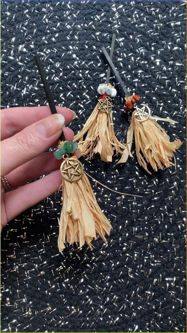 Mini Witch Broom Charms