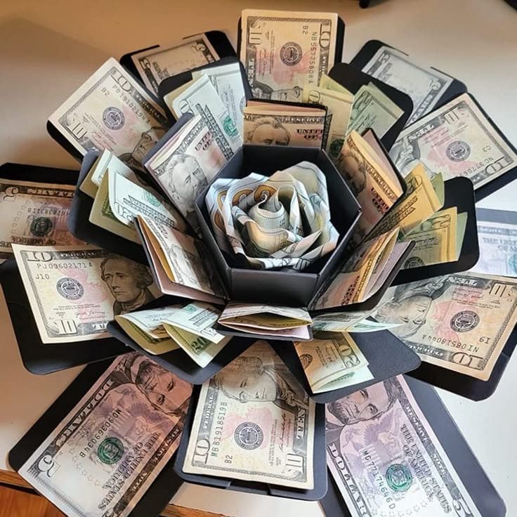 Money Explosion Box Flower