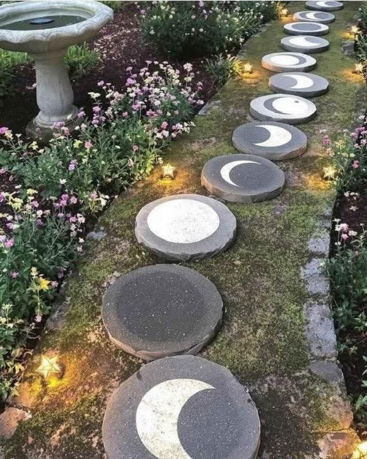 Moon Phase Garden Path