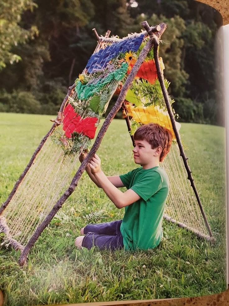Nature Weaving Tent for Kids