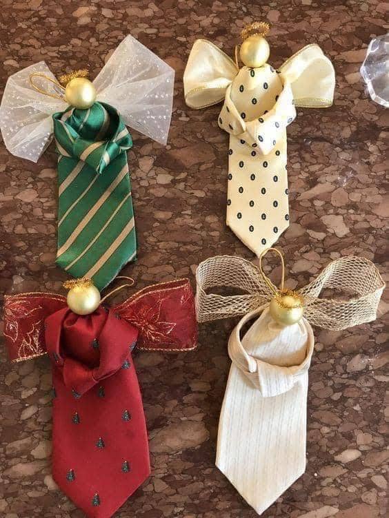 Necktie Angel Ornaments