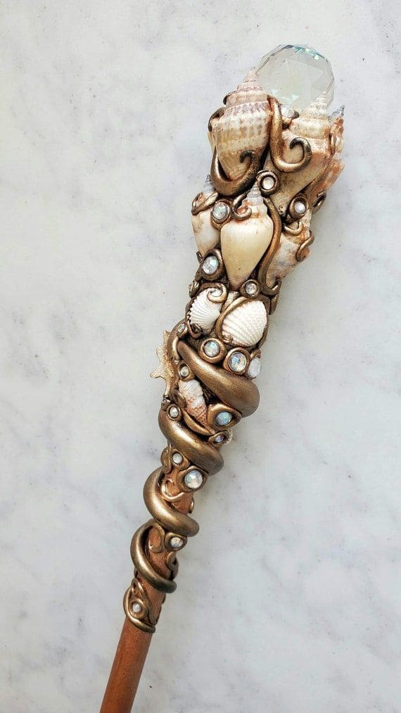 Ocean Pearl Mermaid Wand