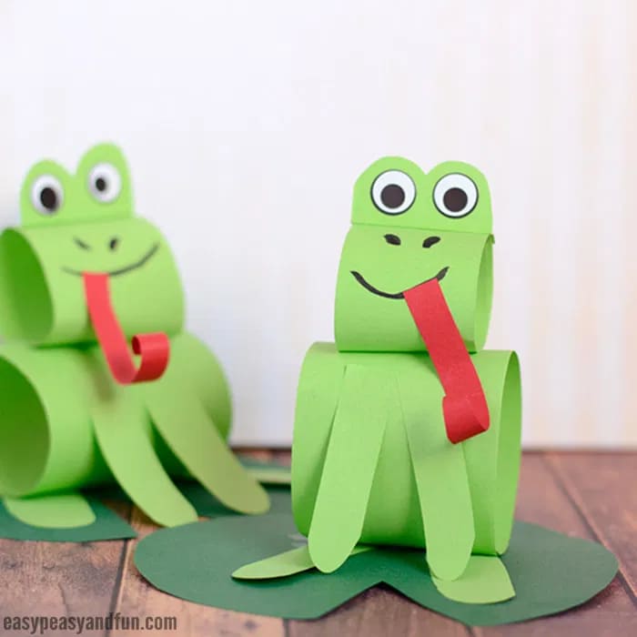 Paper Loop Frog Craft
