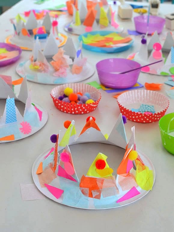 Paper Plate Crown Parade