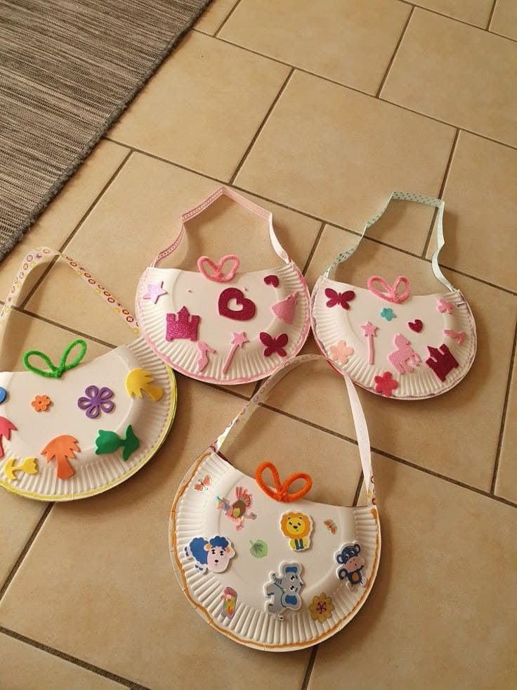 Paper Plate Purses