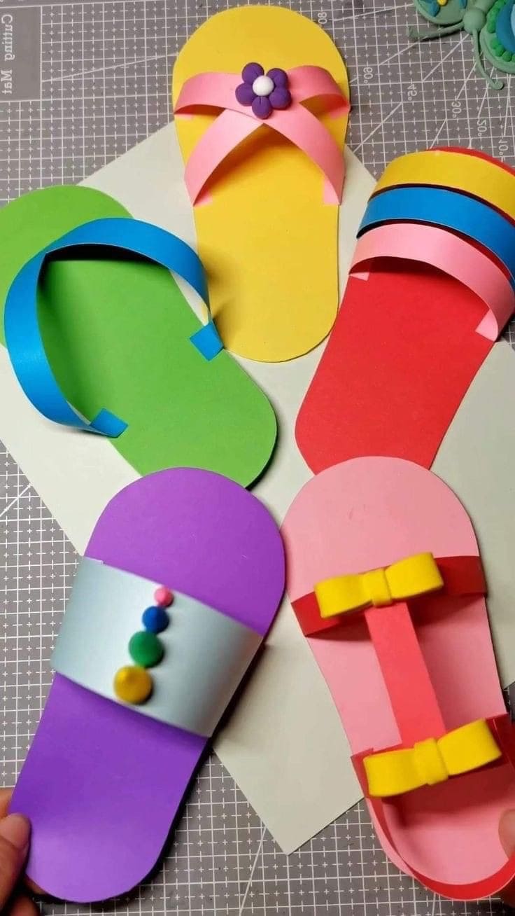Paper Sandal Parade Craft