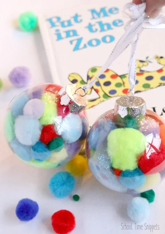 Pom-Pom Zoo Ornament