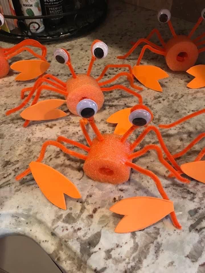 Pool Noodle Crabs