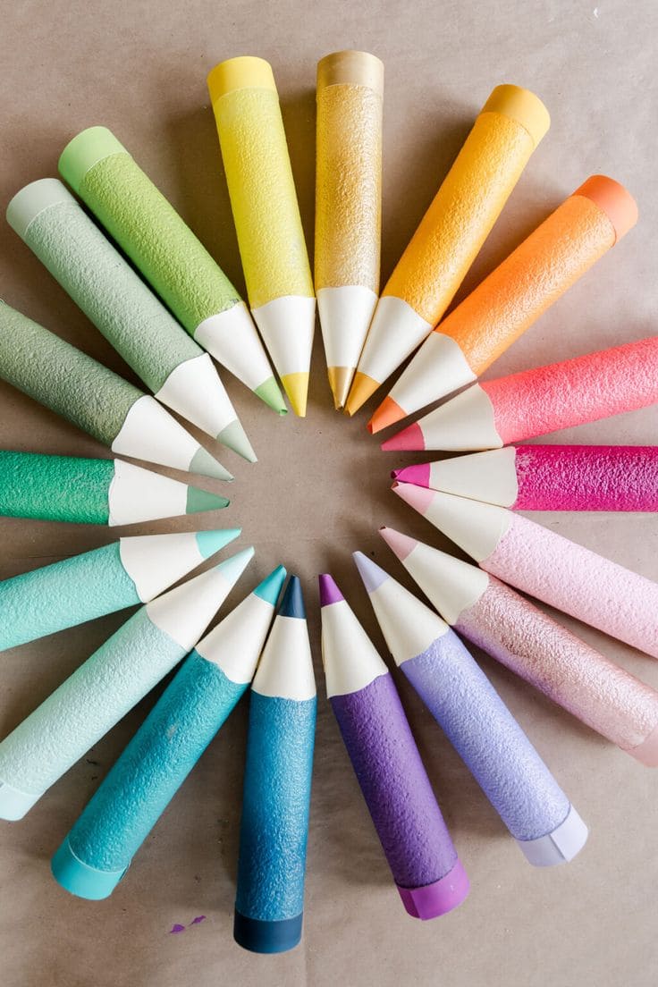 Pool Noodle Pencils