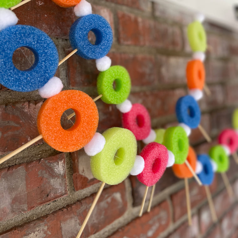 Pool Noodle Ring Garland