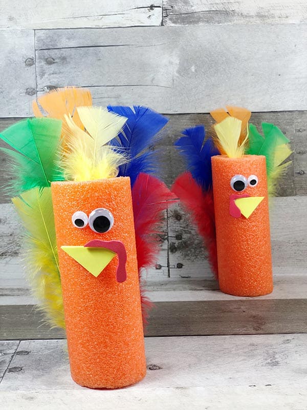 Pool Noodle Turkeys