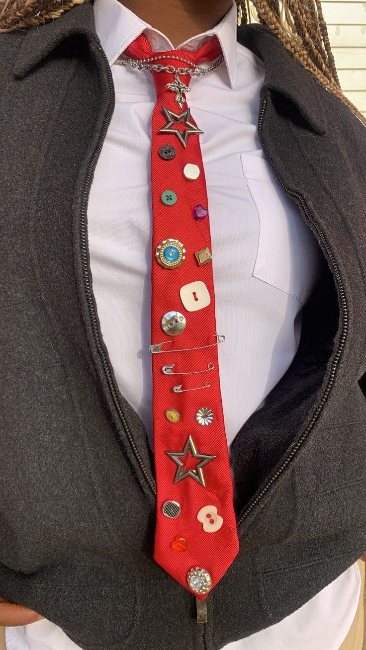 Punk-Inspired Statement Tie