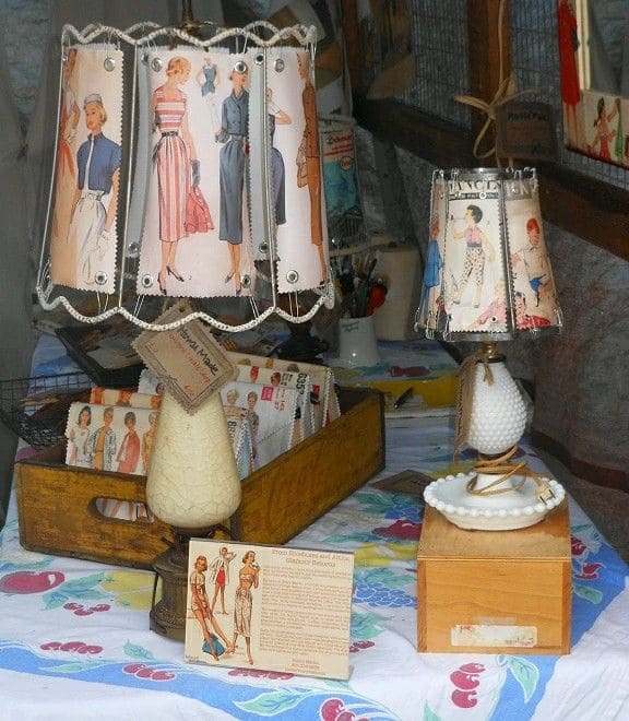 Retro Pattern Paper Lampshade