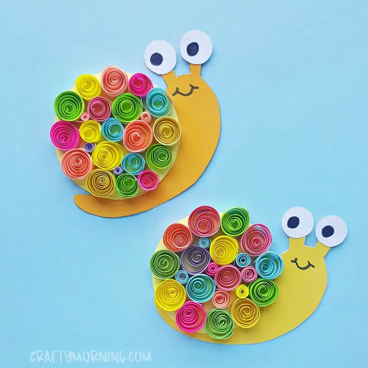 Rolled Paper Snail Craft