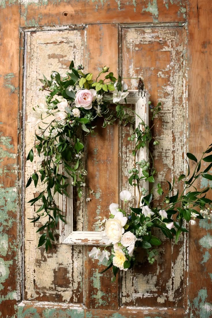 Romantic Botanical Frame Wreath