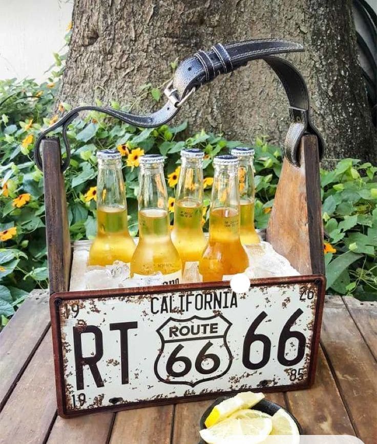 Route 66 Bottle Caddy