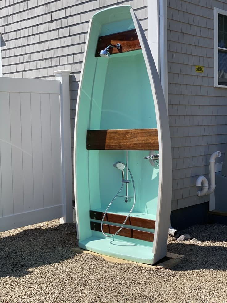 Rowboat Turned Shower