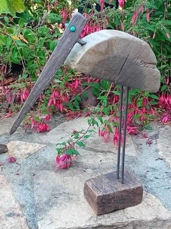Rustic Bird Sculpture