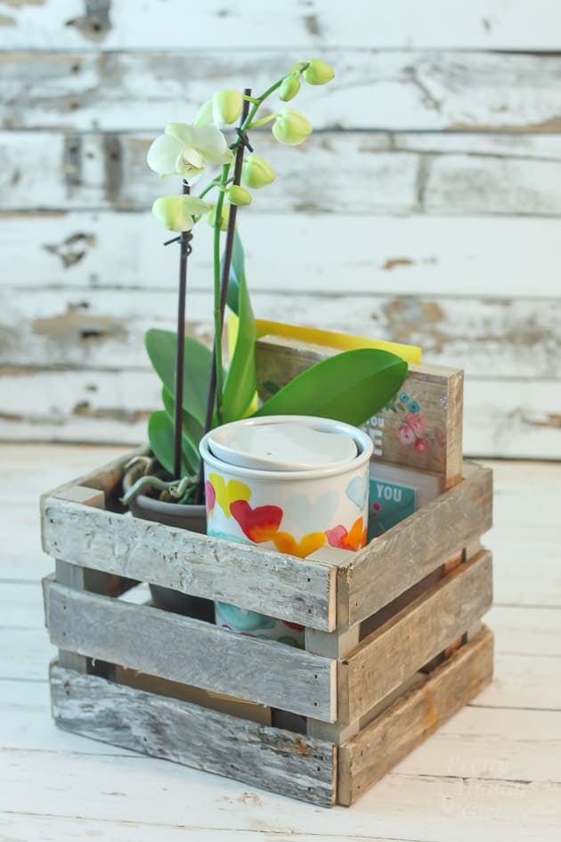 Rustic Crate Gift Basket