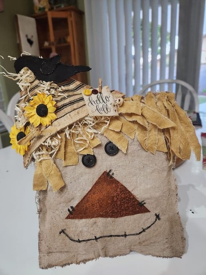 Rustic Scarecrow Pillow