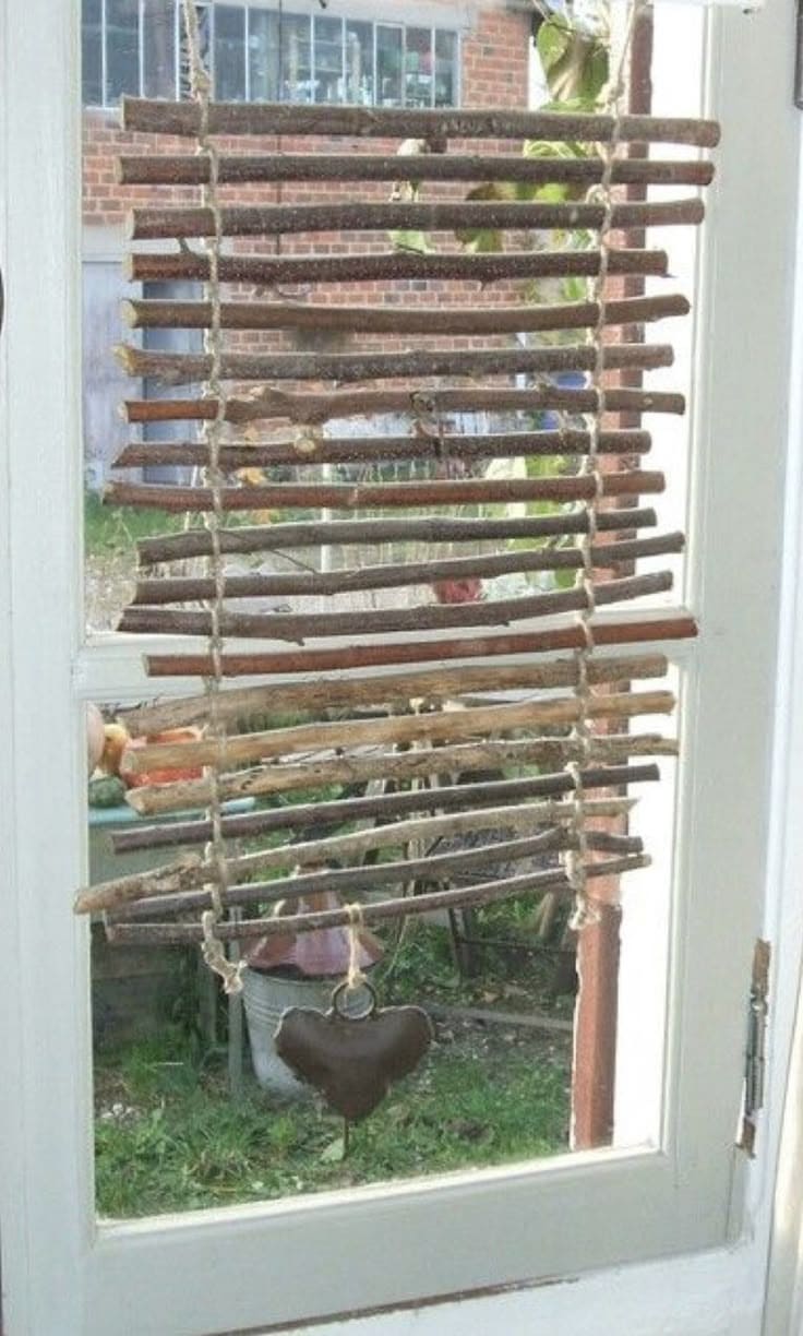 Rustic Twig Curtain