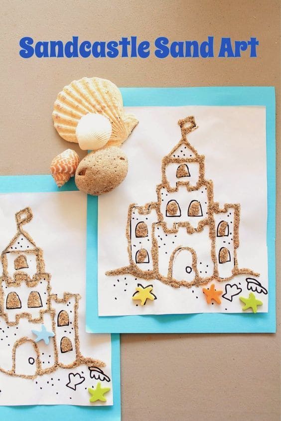 Sandcastle Sand Art
