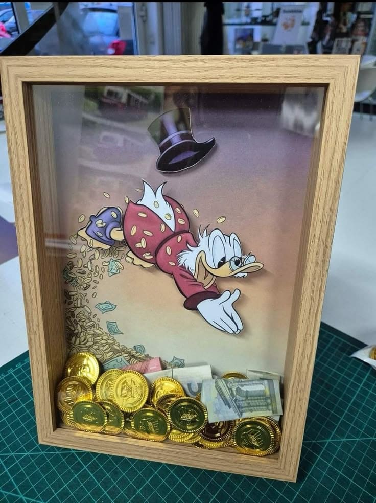 Scrooge McDuck Shadow Box